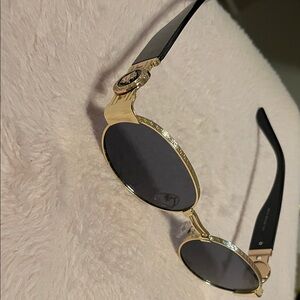 Versace Collection Black and Gold Sunglasses